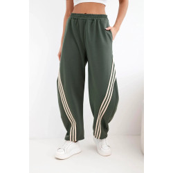Sieviešu haki krāsas ikdienas bikses Sports