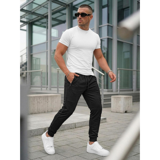 Astin vīriešu melnās bikses Gadījuma bikses