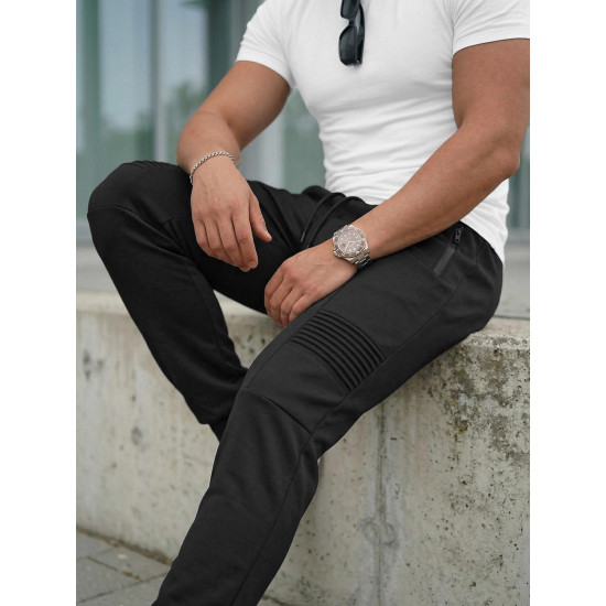 Astin vīriešu melnās bikses Gadījuma bikses