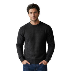 Vīriešu melns džemperis Remin