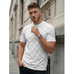 Vīriešu balts T-krekls Jeff