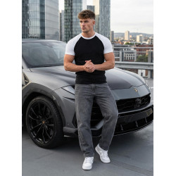 Vīriešu melns/balts Arnol krekls