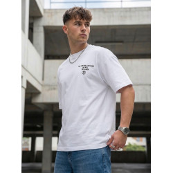 Vīriešu balta oversize krekliņš „Jevin“