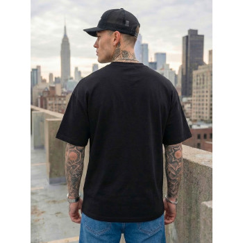 Vīriešu melns oversize t-krekls Dreamers