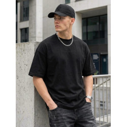 Vīriešu melna oversize T-krekls „Perfect“