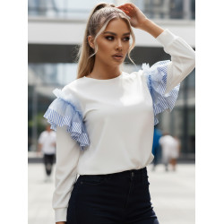 Sieviešu balts džemperis Fancy