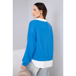 Sieviešu zilā blūze Liucy
