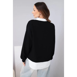 Sieviešu melna blūze Liucy