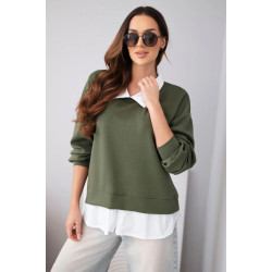 Sieviešu haki krāsas blūze Liucy
