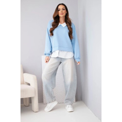 Sieviešu gaiši zila blūze Liucy