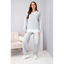 Sieviešu pelēka blūze Liucy