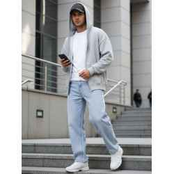 Men's light blue jeans Akon