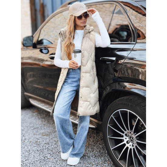 Sieviešu garā brūnā veste Lucy