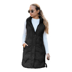 Sieviešu garā melnā veste Lucy