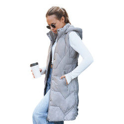 Sieviešu garā pelēkā veste Lucy