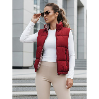 Veste bordo krāsā Debor