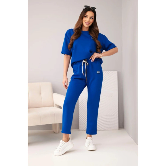 Sieviešu zilais komplekts Elite Sieviešu uzvalki