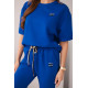 Sieviešu zilais komplekts Elite Sieviešu uzvalki