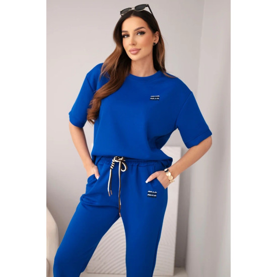 Sieviešu zilais komplekts Elite Sieviešu uzvalki