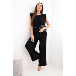 Sieviešu melns kroku komplekts Nici