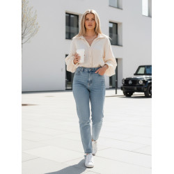 Sieviešu muslīna krēmkrāsas krekls Musline