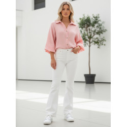 Sieviešu muslīna rozā krekls Musline