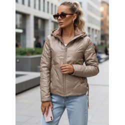 Sieviešu stepēta brūna jaka Moli