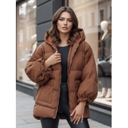 Sieviešu brūna jaka Orel