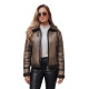 Sieviešu brūna jaka Mira