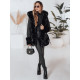 Sieviešu melna jaka ar kažokādu City Sieviešu jakas