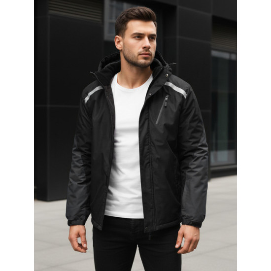 Vīriešu melna slēpošanas jaka Atlant