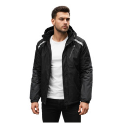 Vīriešu melna slēpošanas jaka Atlant