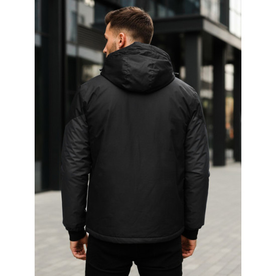 Vīriešu melna slēpošanas jaka Atlant