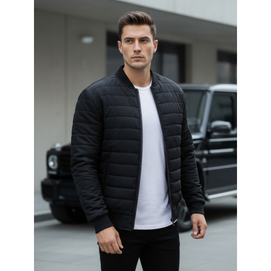 Vīriešu stepēta melna jaka Minti JS/MY02Z