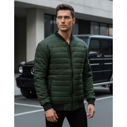 Vīriešu stepēta zaļa jaka Minti