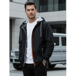 Vīriešu plāna melna jaka Doran