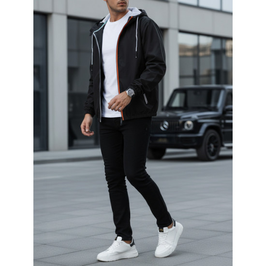Vīriešu plāna melna jaka Doran JS/5M802/392