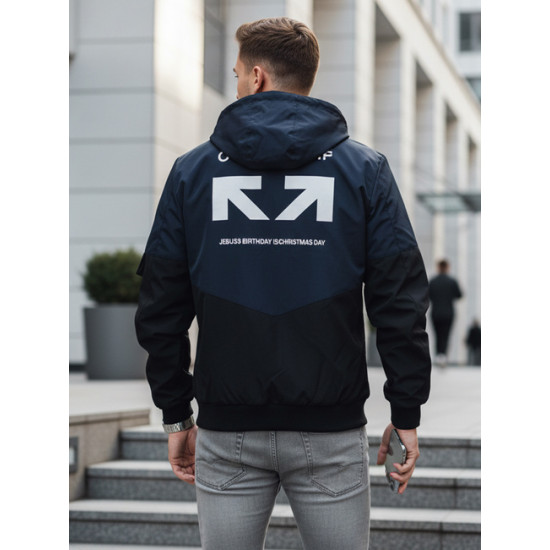 Vīriešu tumši zila jaka Mask Rudens/Pavasaris