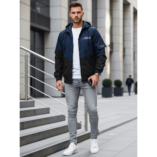 Vīriešu tumši zila jaka Mask Rudens/Pavasaris