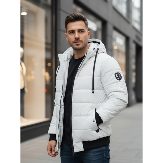 Vīriešu balta ziemas jaka Jupiter