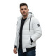 Men's white winter jacket Jupiter