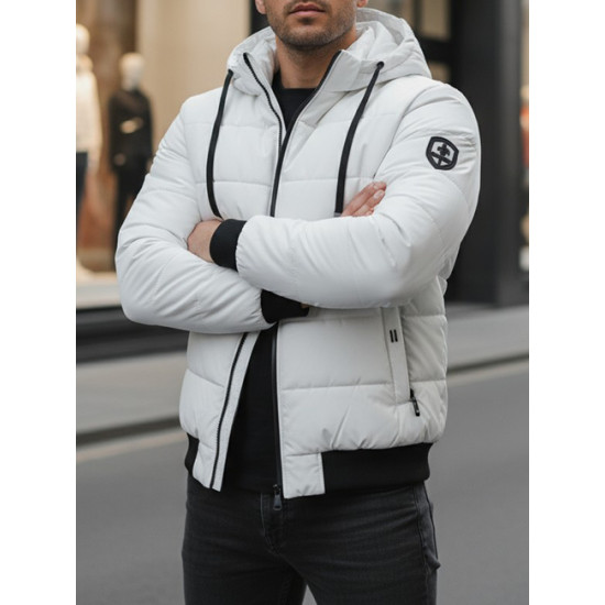 Vīriešu balta ziemas jaka Jupiter