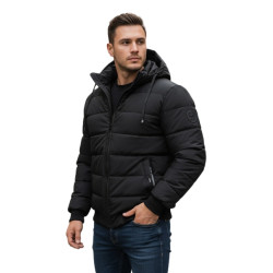 Men's black winter jacket Jupiter