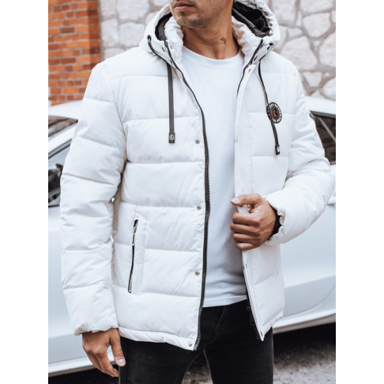 Vīriešu balta ziemas jaka Ross