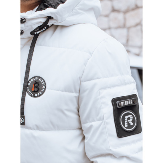 Vīriešu balta ziemas jaka Ross