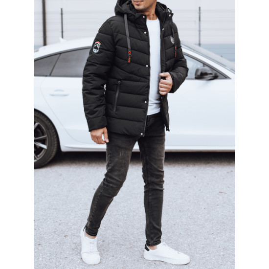 Vyriška juoda žieminė striukė Daley