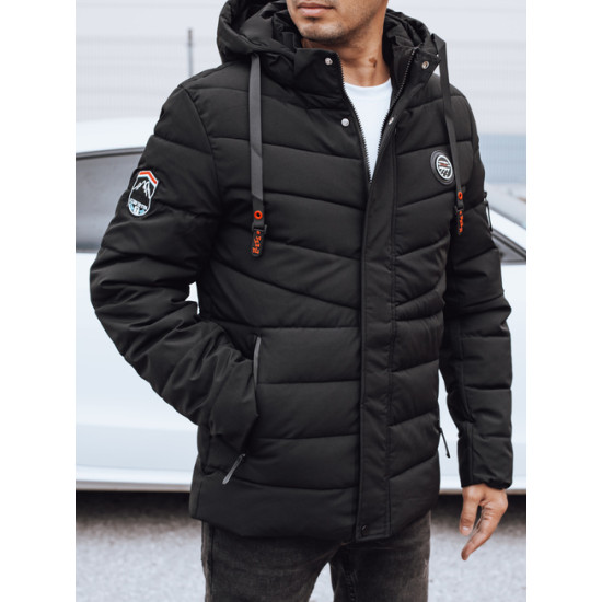 Vyriška juoda žieminė striukė Daley