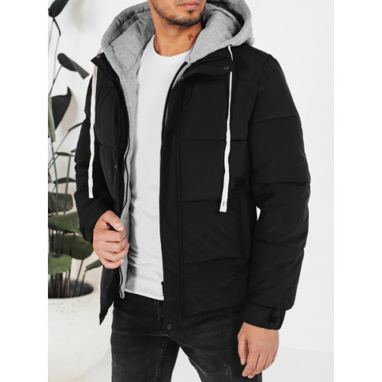 Vīriešu melna ziemas jaka Blaze Ziemas jakas