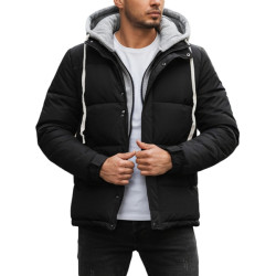 Men's black winter jacket Blaze
