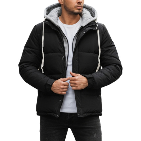 Vīriešu melna ziemas jaka Blaze Ziemas jakas